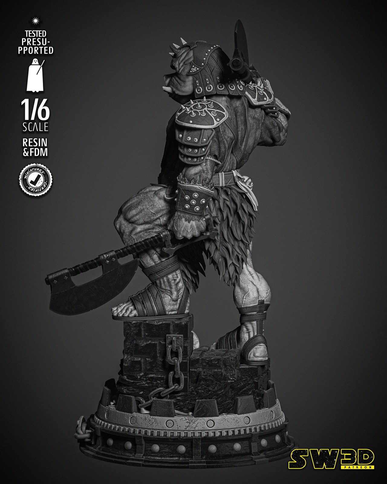 Gamorrean Guard Sculpture - Image 4