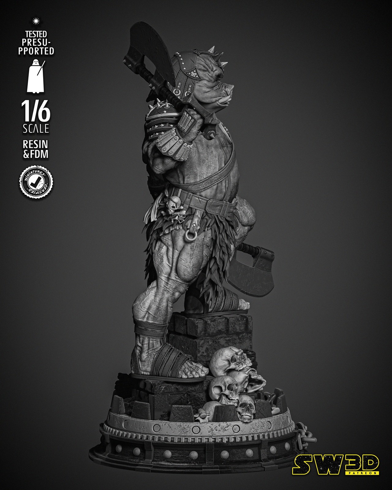 Gamorrean Guard Sculpture - Image 5