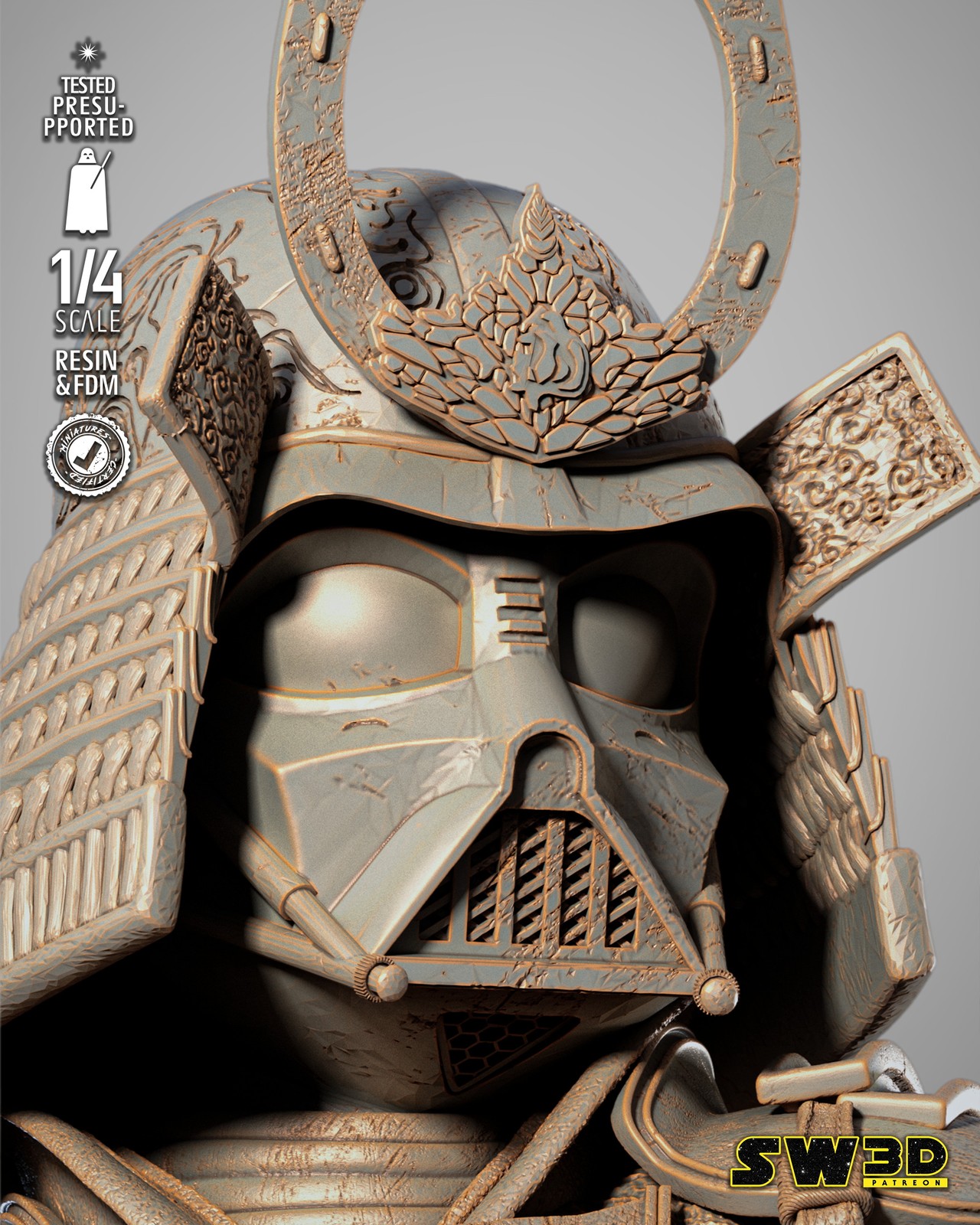 Darth Vader Samurai Portrait Bust - Image 5