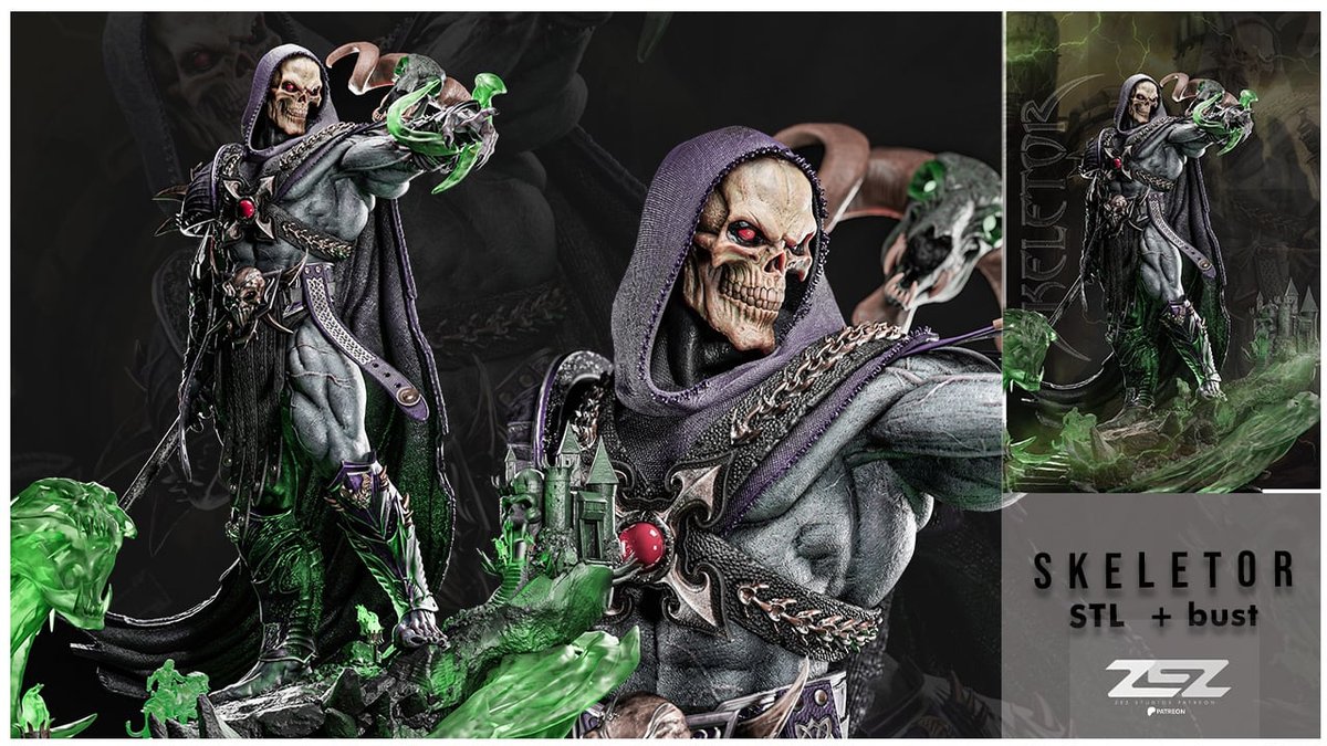 Skeletor Bust