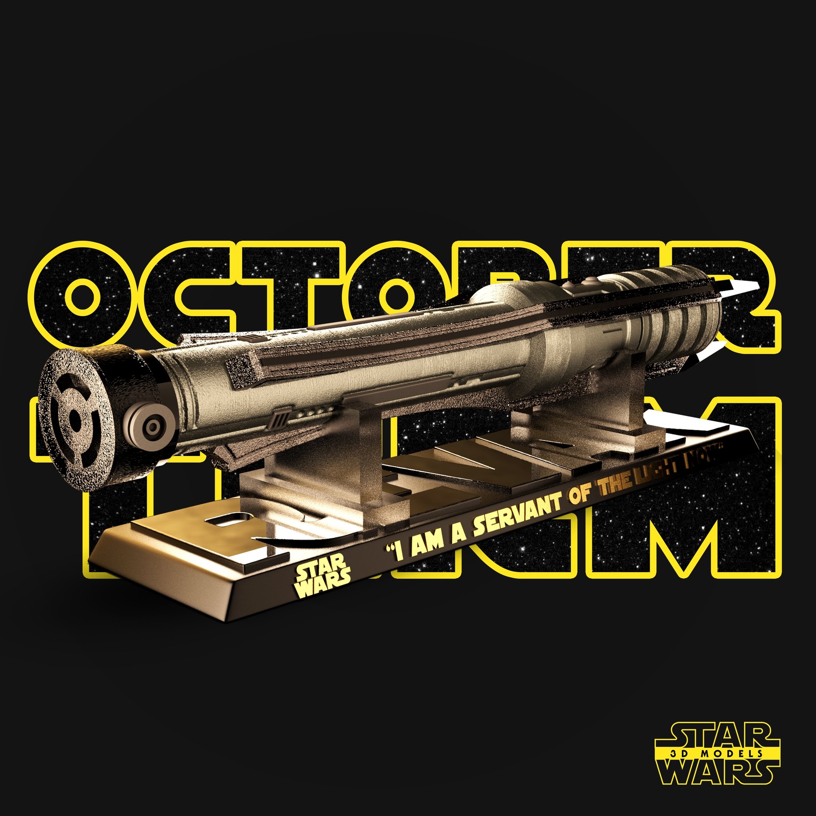 Darth Revan Lightsabers Sculptures - Image 4