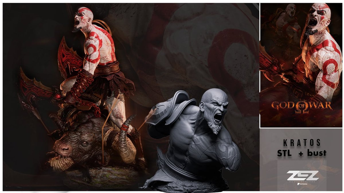 Kratos Bust - Image 2