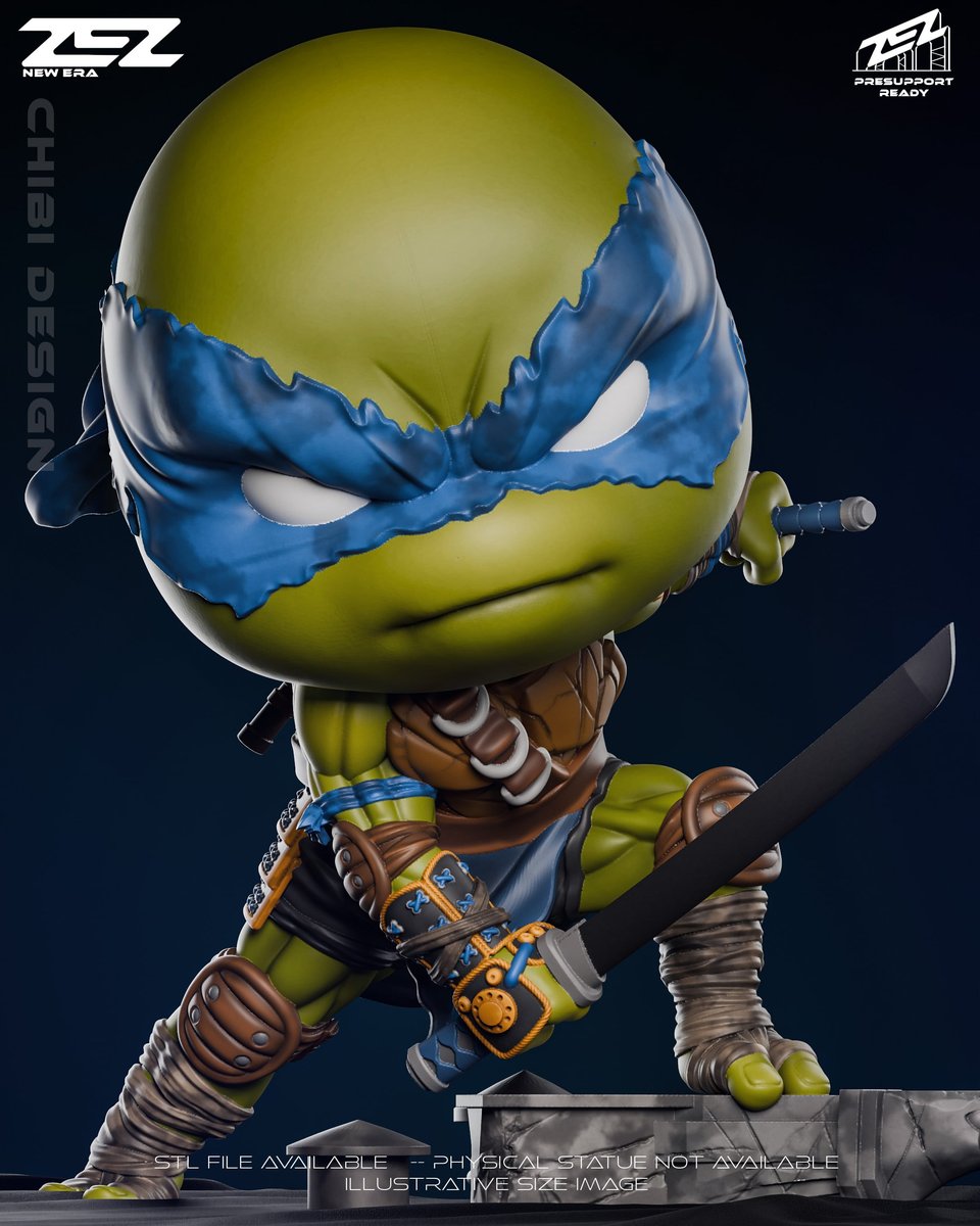 Leonardo - Chibi (Teenage Mutant Ninja Turtles)