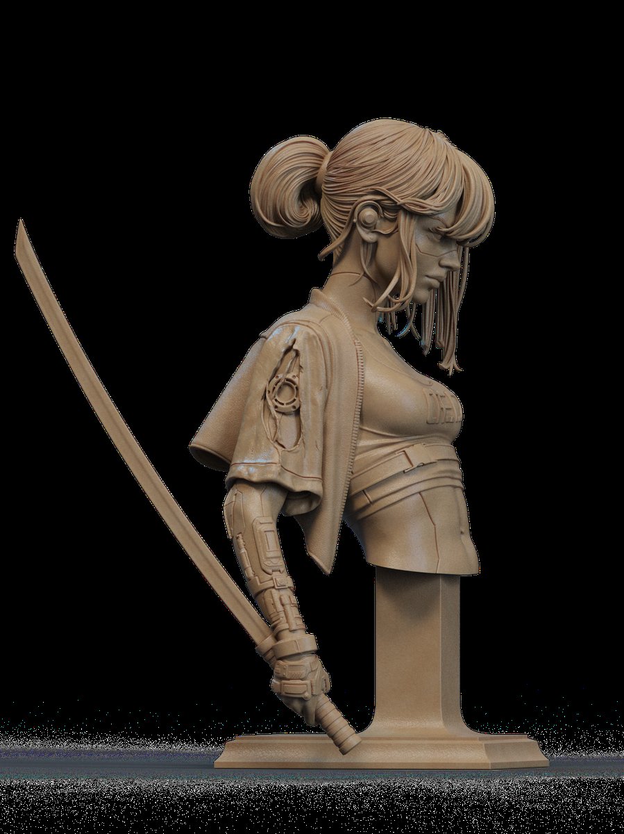 Cyber Samurai Bust - Image 2