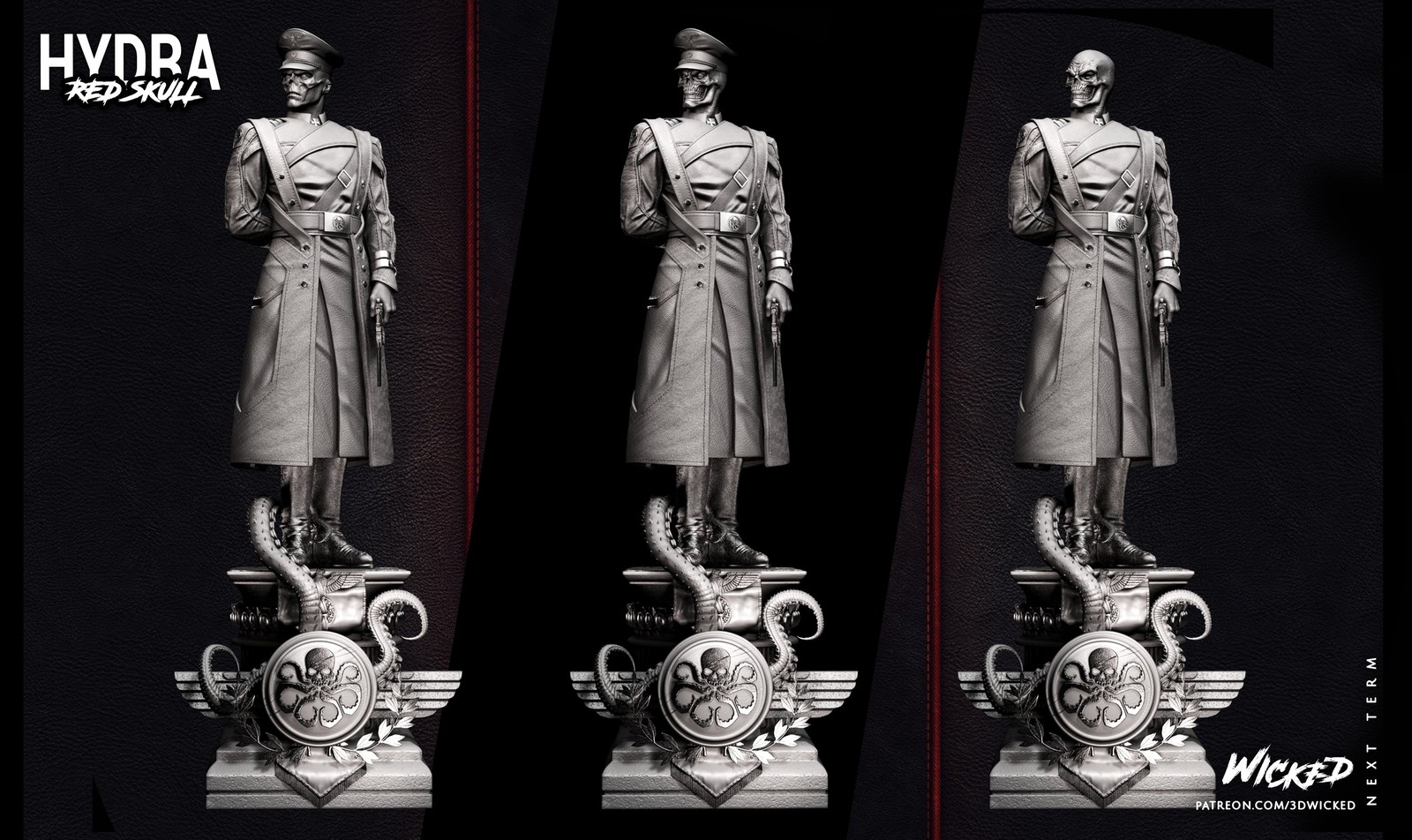 Marvel Red Skull Sculpture - Image 2