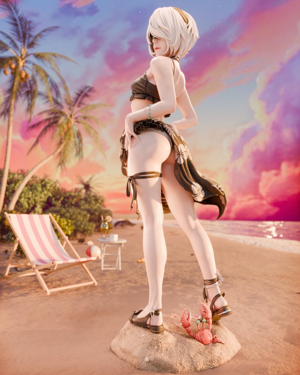 2B Swimsuit (Nier: Automata) - Image 2