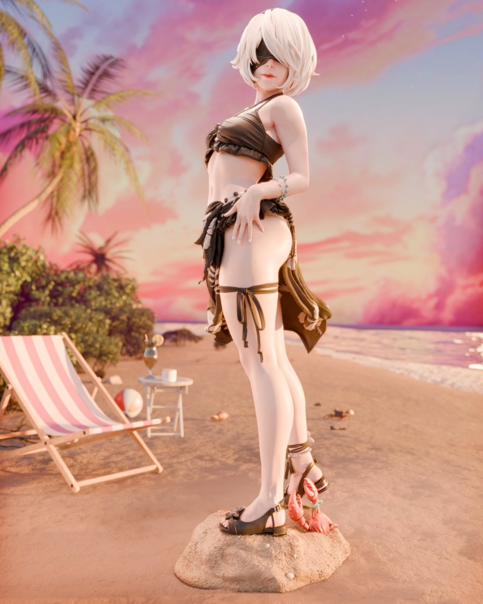 2B Swimsuit (Nier: Automata) - Image 3