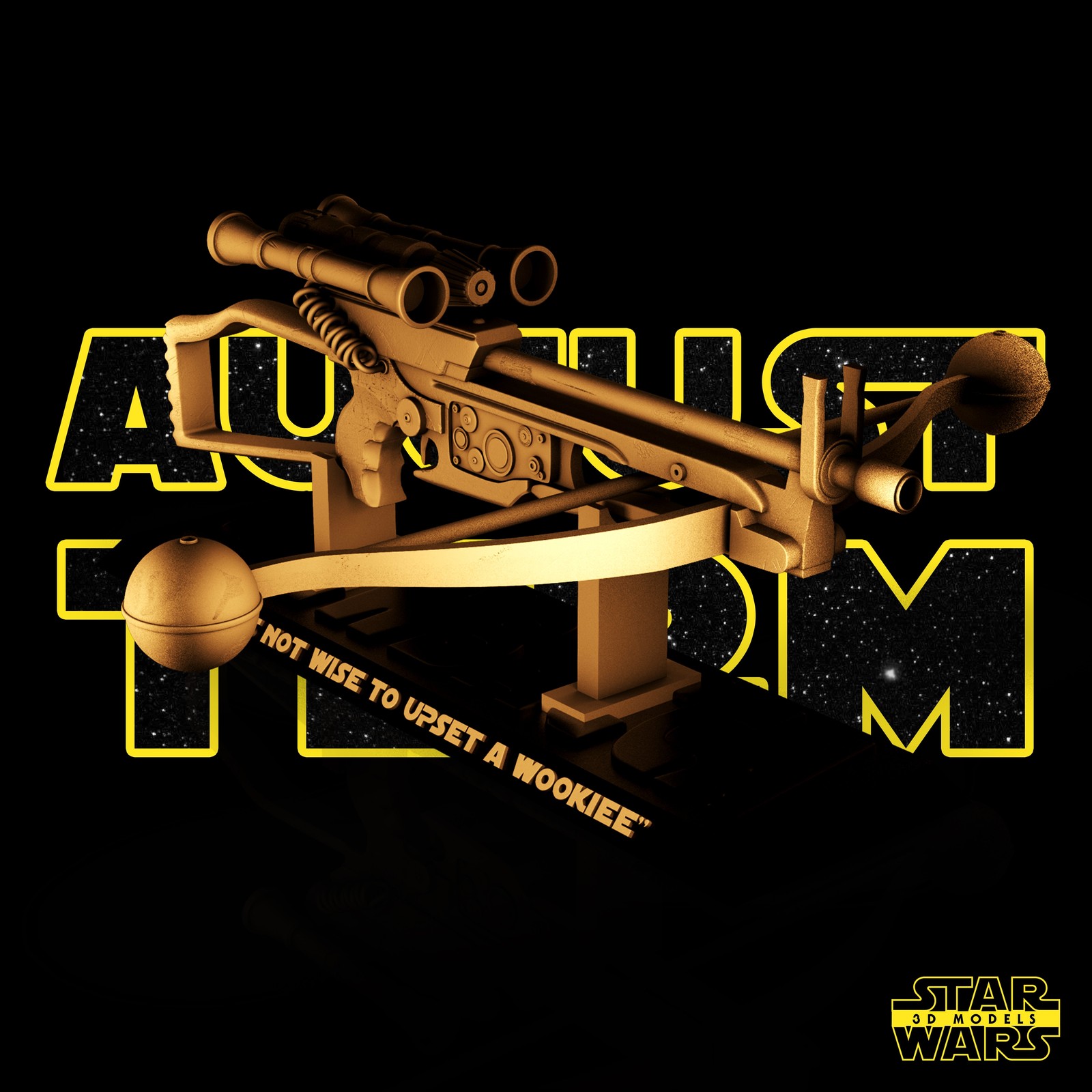 Chewbacca Bowcaster Sculpture - Image 2