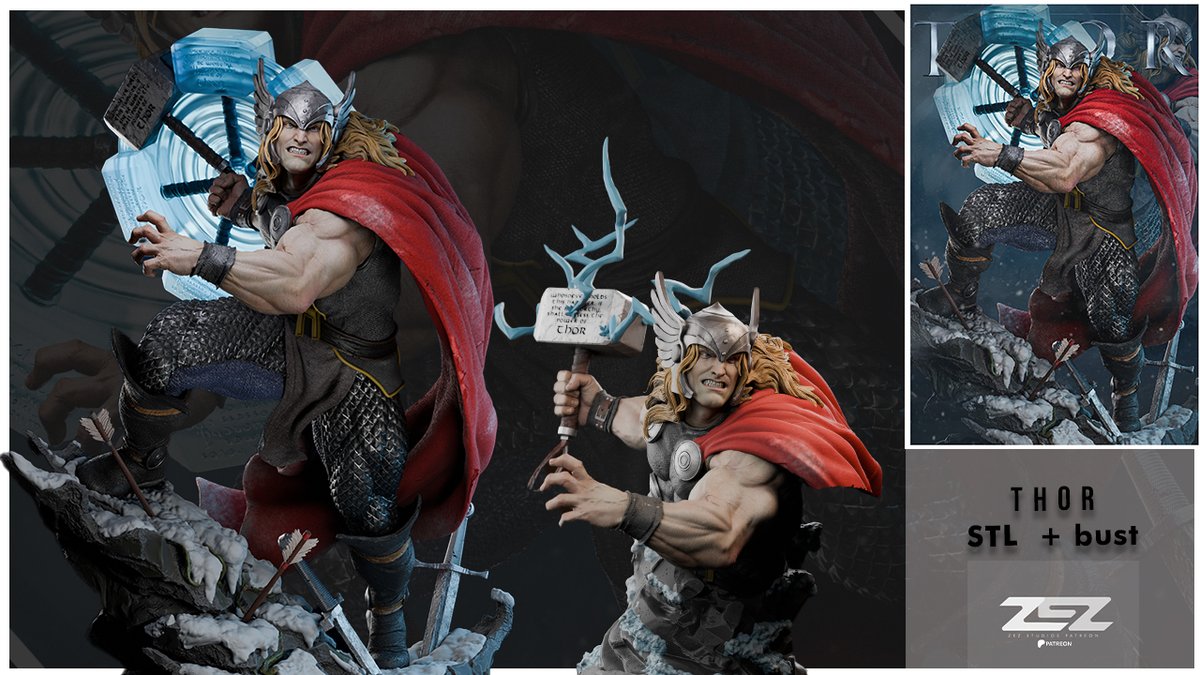 Thor STL + Bust