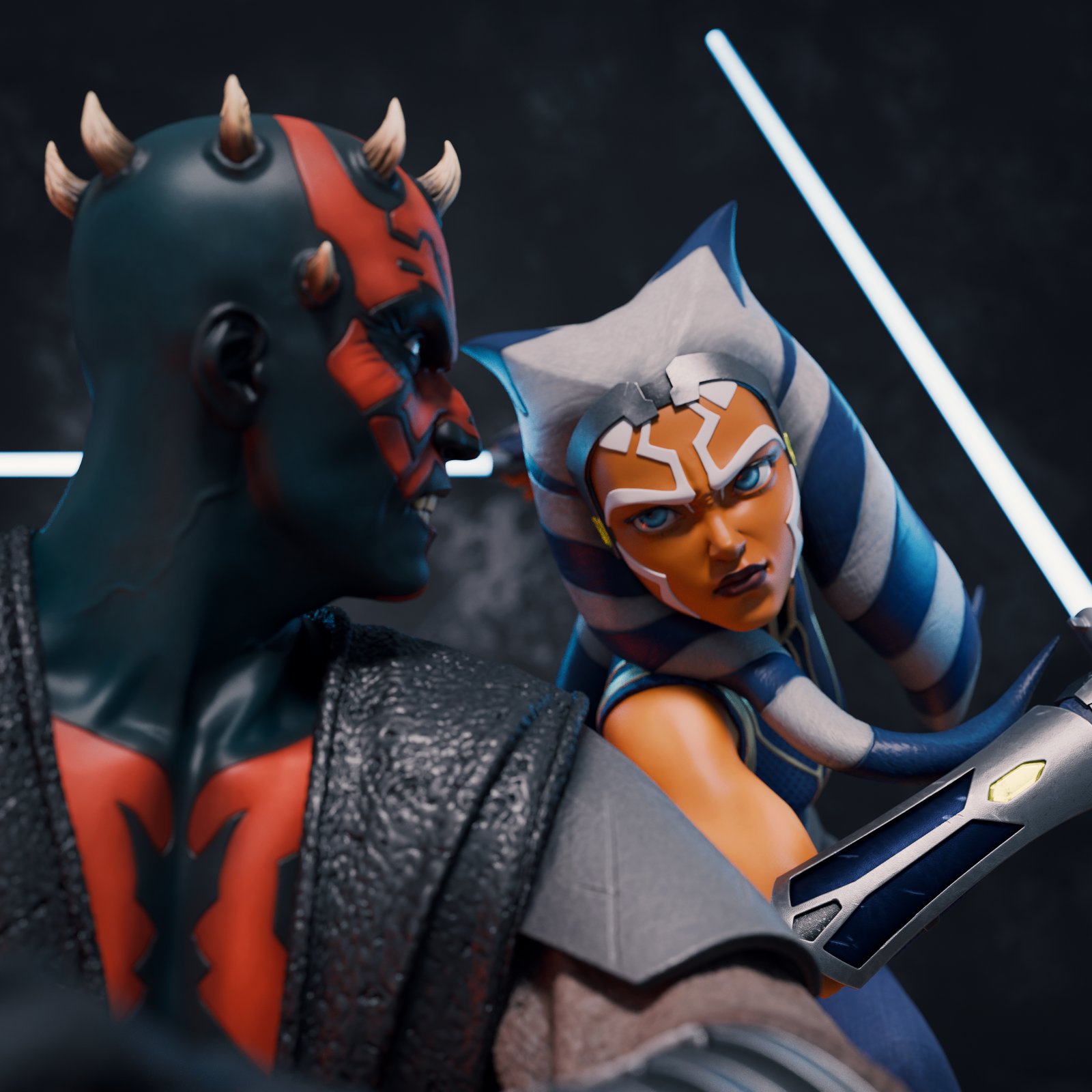 Ahsoka Tano & Darth Maul - Diorama (Star Wars)
