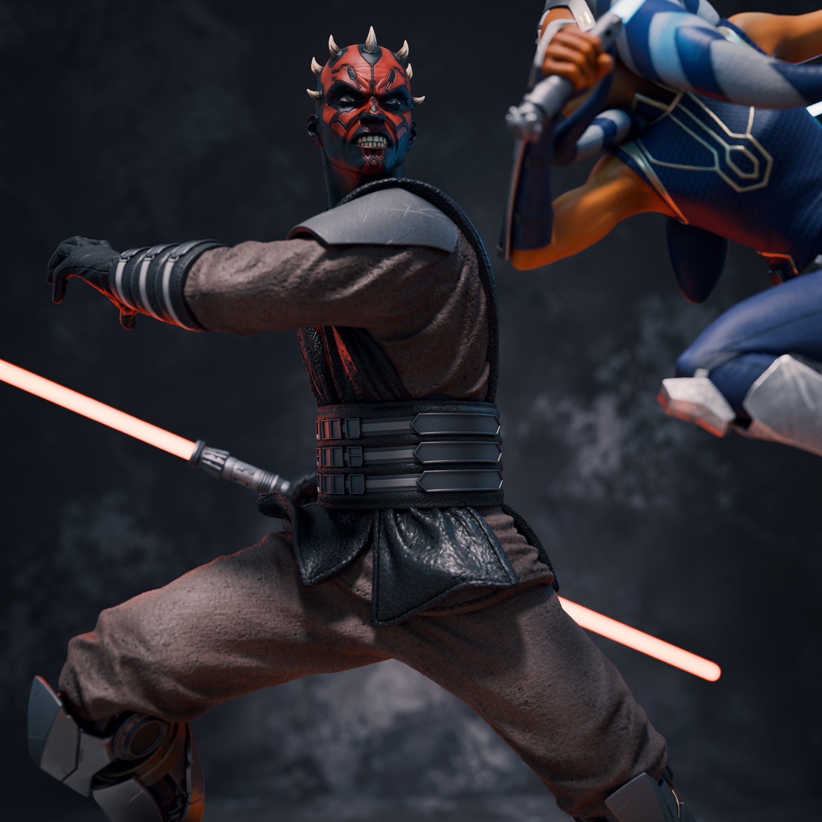 Ahsoka Tano & Darth Maul - Diorama (Star Wars) - Image 3