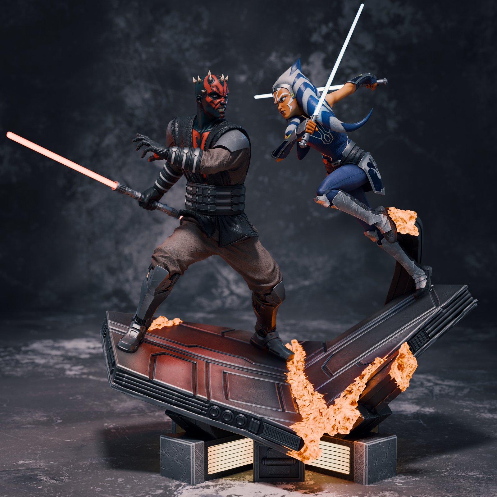 Ahsoka Tano & Darth Maul - Diorama (Star Wars) - Image 4
