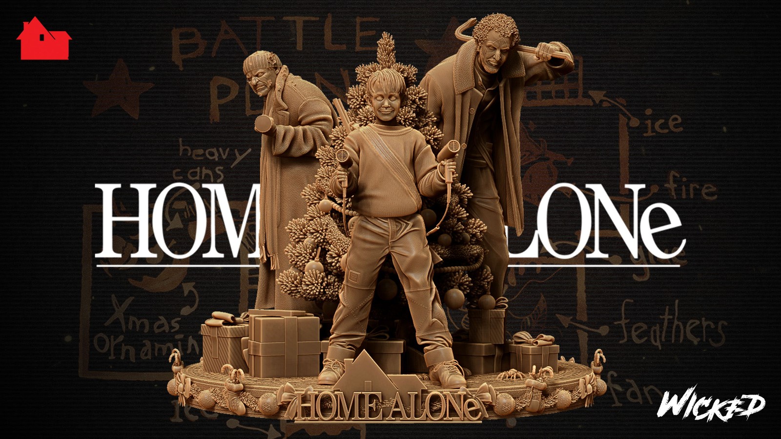 Home Alone Diorama Sculpture