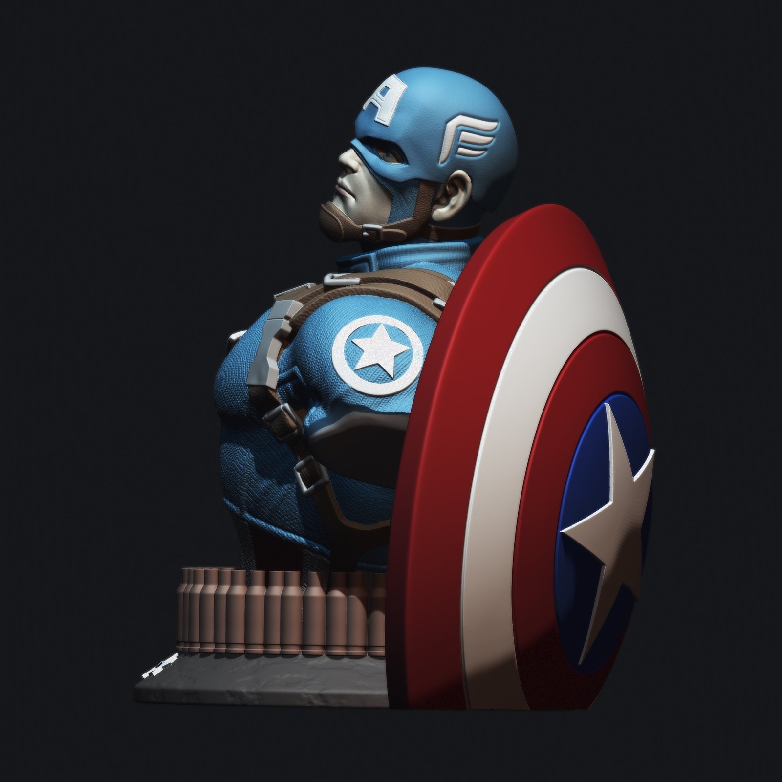 Marvel Avengers Captain America Bust - Image 4